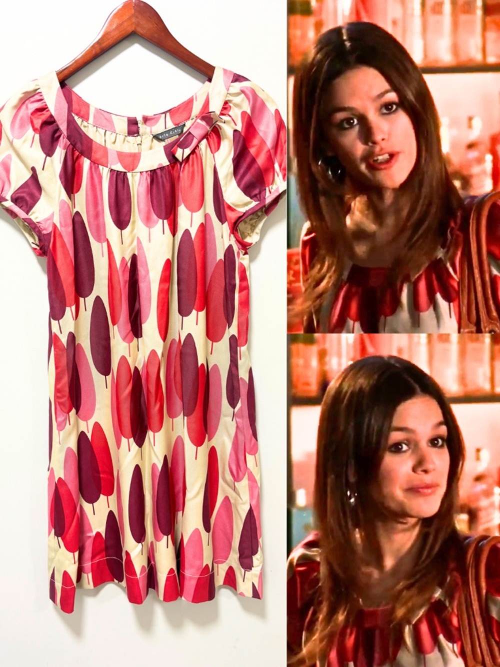 ASO Summer Roberts The O.C. Y2K 2000s Orla Kiely Abstract Leaf Mini Dress Size 2